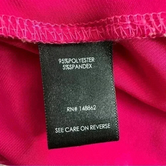 Torrid Women Polyester Sleeveless Hot Pink Summer Beach Stretch Top Plus Size 4 - Picture 5 of 9